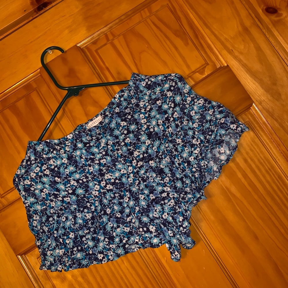 blue floral aeropostale shorts